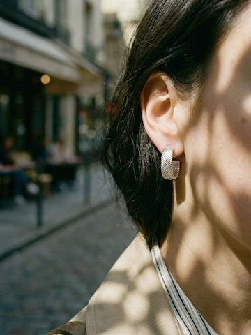 Nemomatheo Earrings 'Pluma Elegance – Federzauber' in Silver