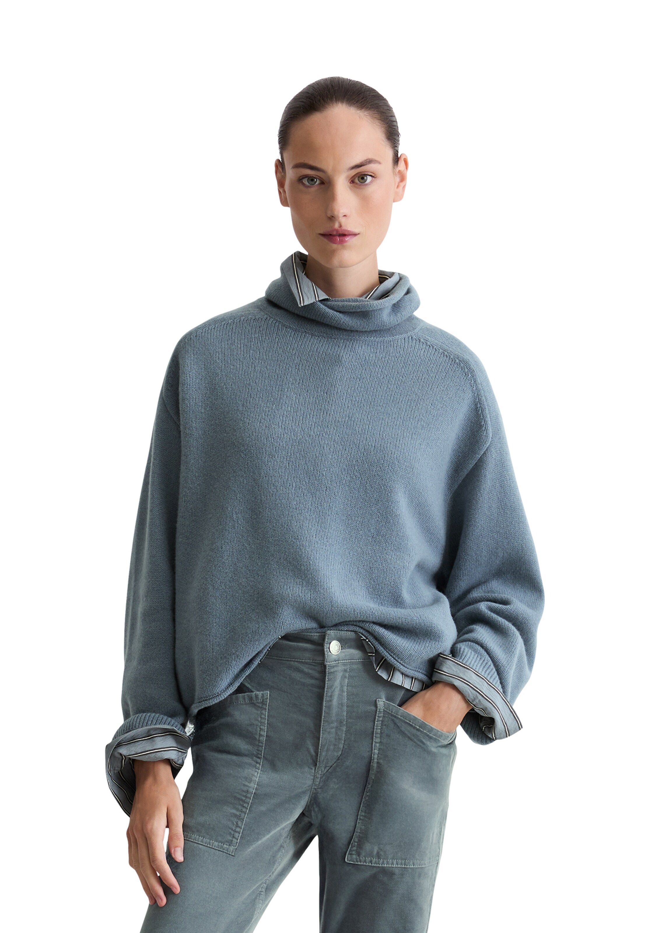 Pull-over Marc O'Polo en bleu : devant
