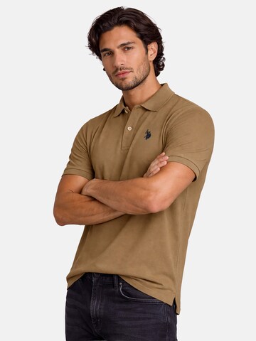 U.S. POLO ASSN. Shirt in Beige: front