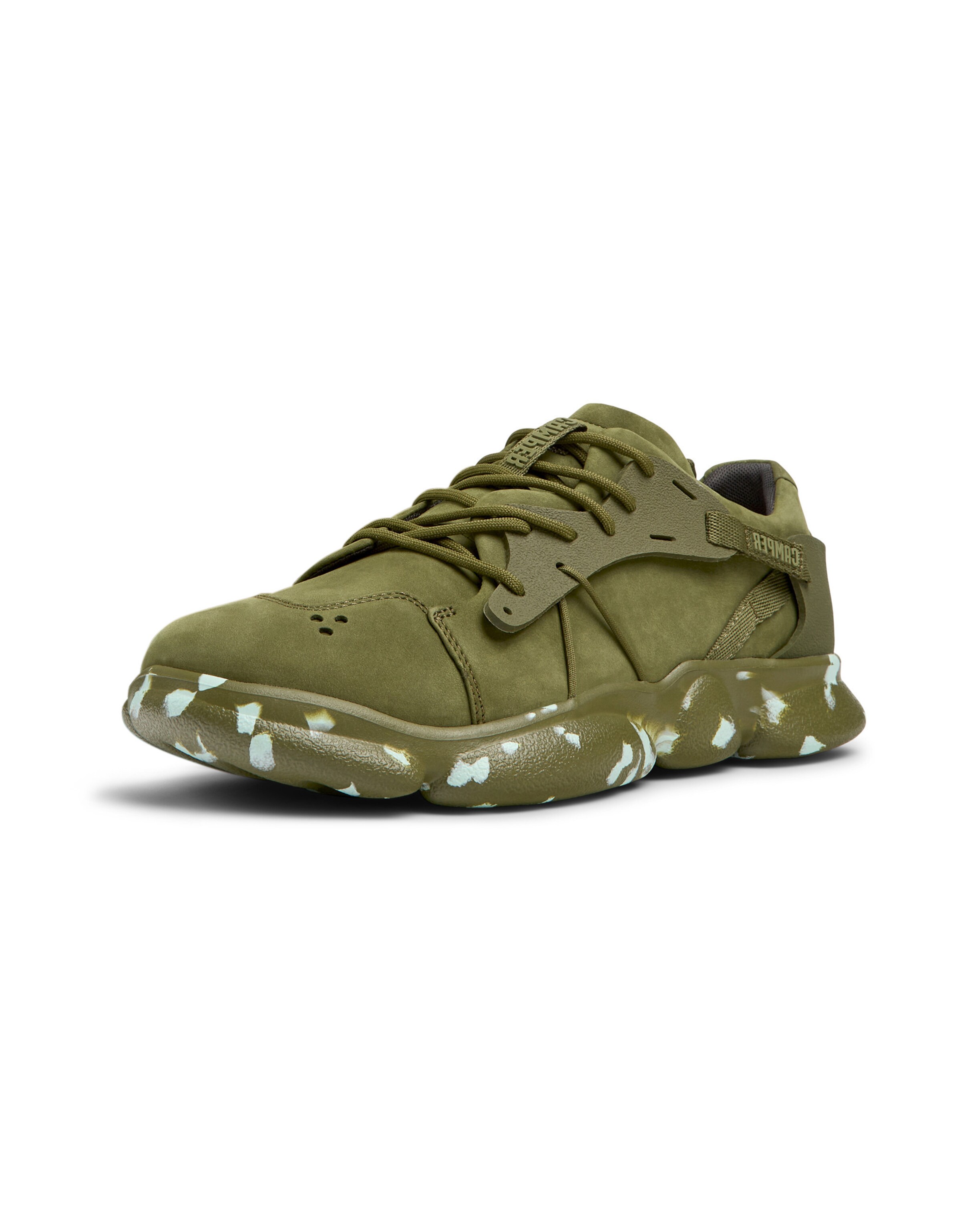 Sneaker bassa 'Karst' di CAMPER in verde: frontale