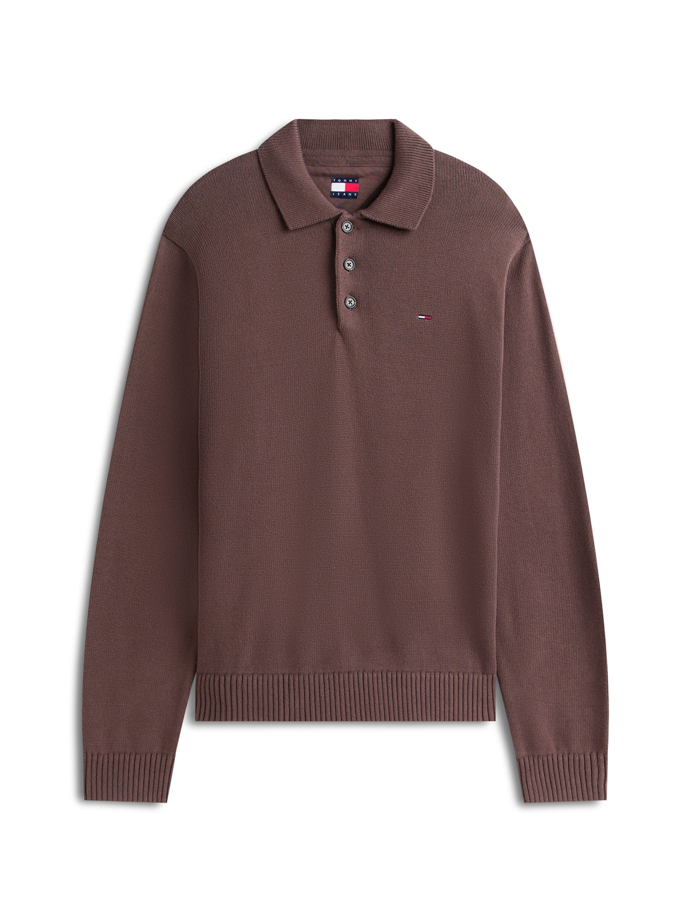 Tommy Jeans Sweater &#x27;ESSENTIAL&#x27; in Brown: front