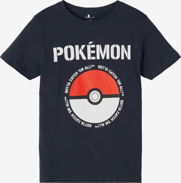 NAME IT T-Shirt 'Pokemon Nial' in Blau: front