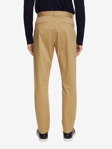 Coupe slim Pantalon ESPRIT en beige