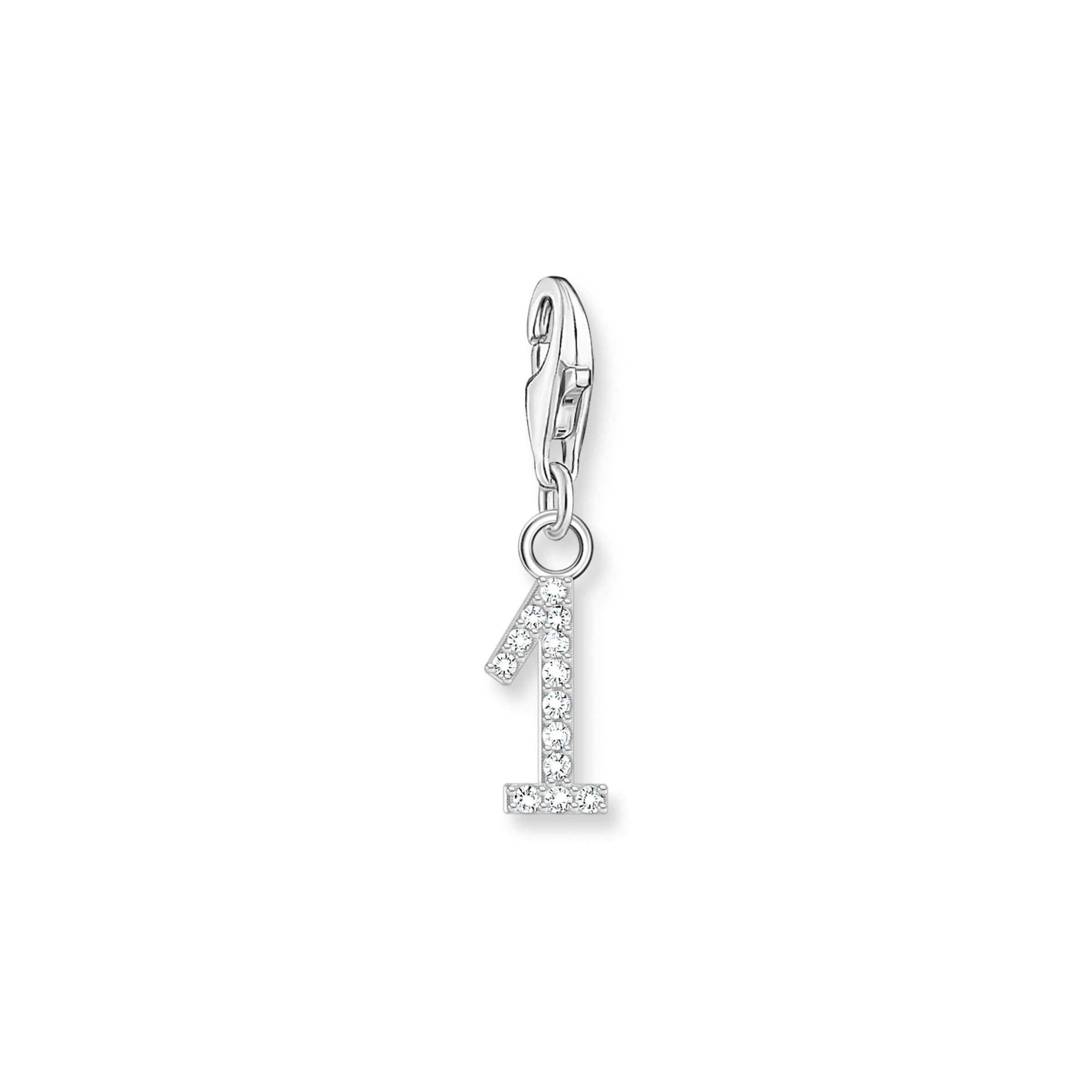 Thomas Sabo Pendant 'Zahl 1' in Silver: front