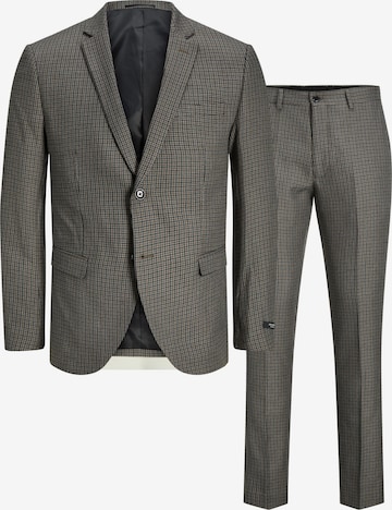 JACK & JONES Suit 'Franco' in Grey: front