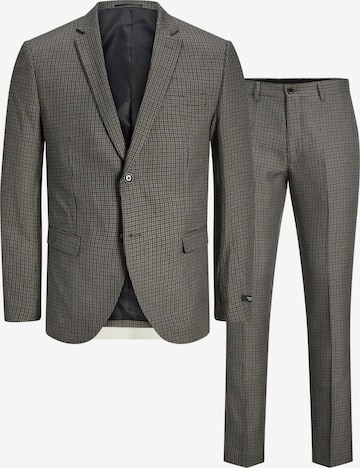 JACK & JONES - Traje 'Franco' en gris: frente