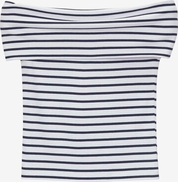 T-shirt Pull&Bear en bleu : devant