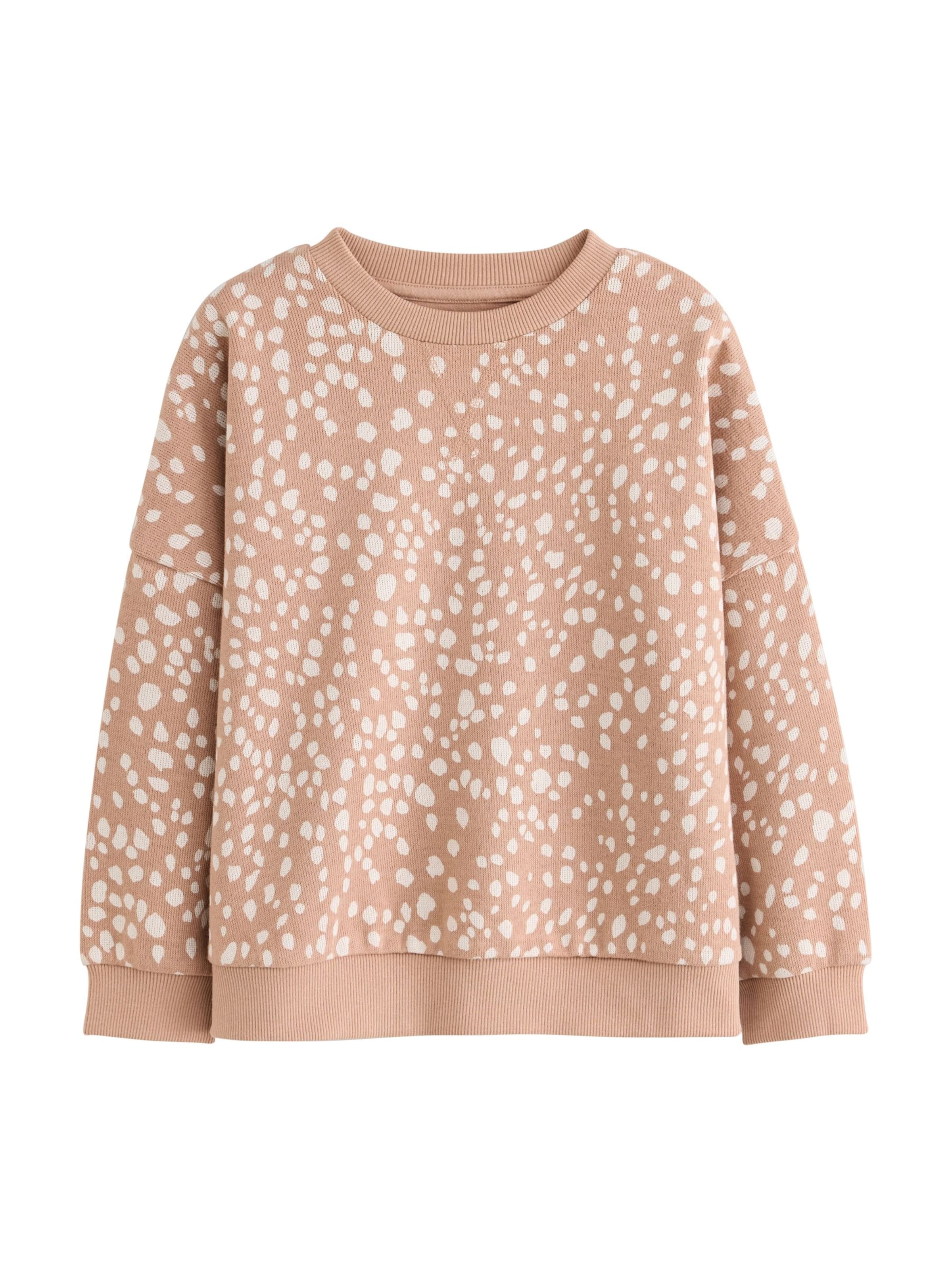 Next Sweatshirt in Bruin: voorkant