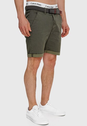 INDICODE JEANS Regular Trousers ' Estrada ' in Green