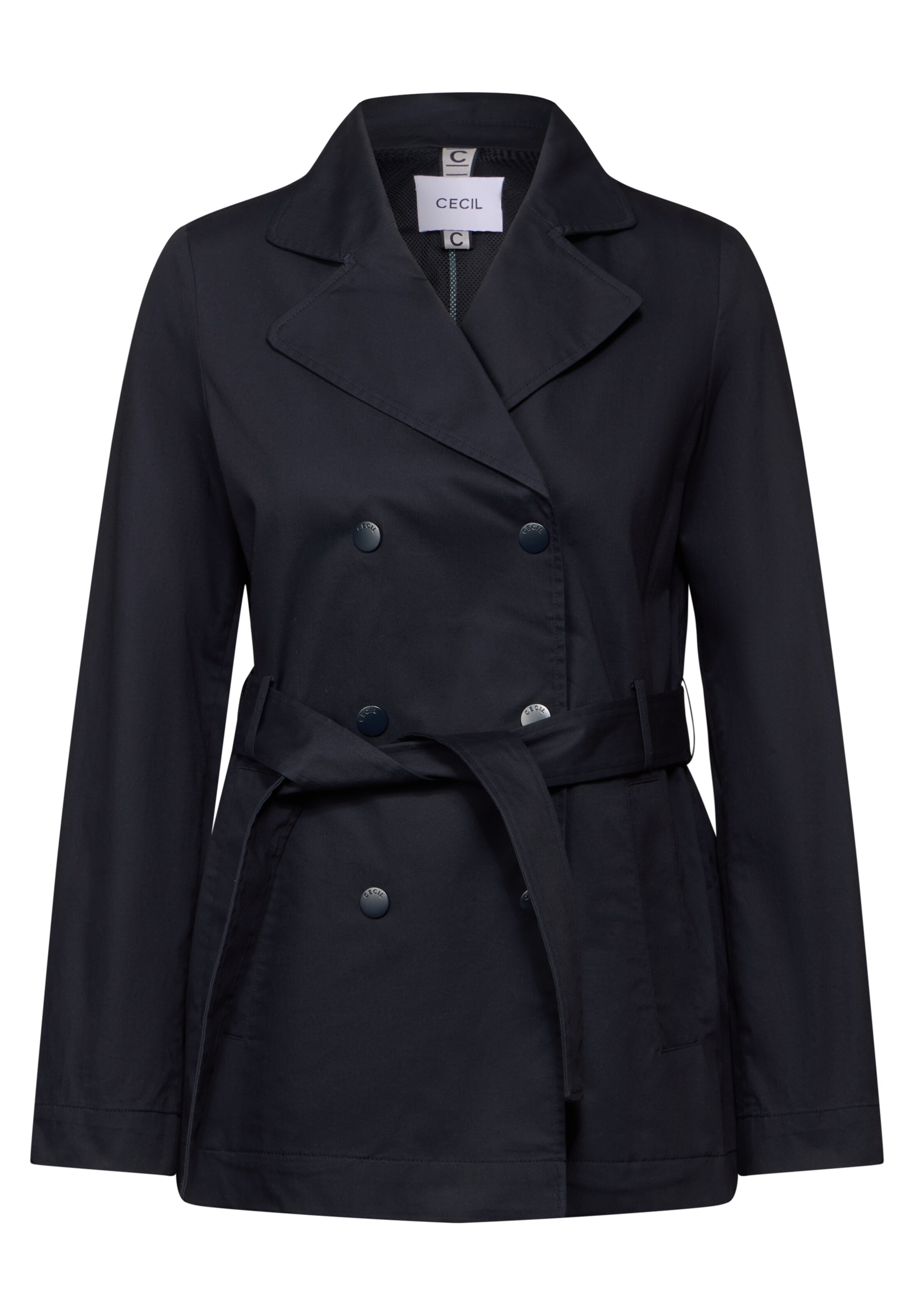 CECIL Kurzer Trenchcoat in Blau: Vorderseite