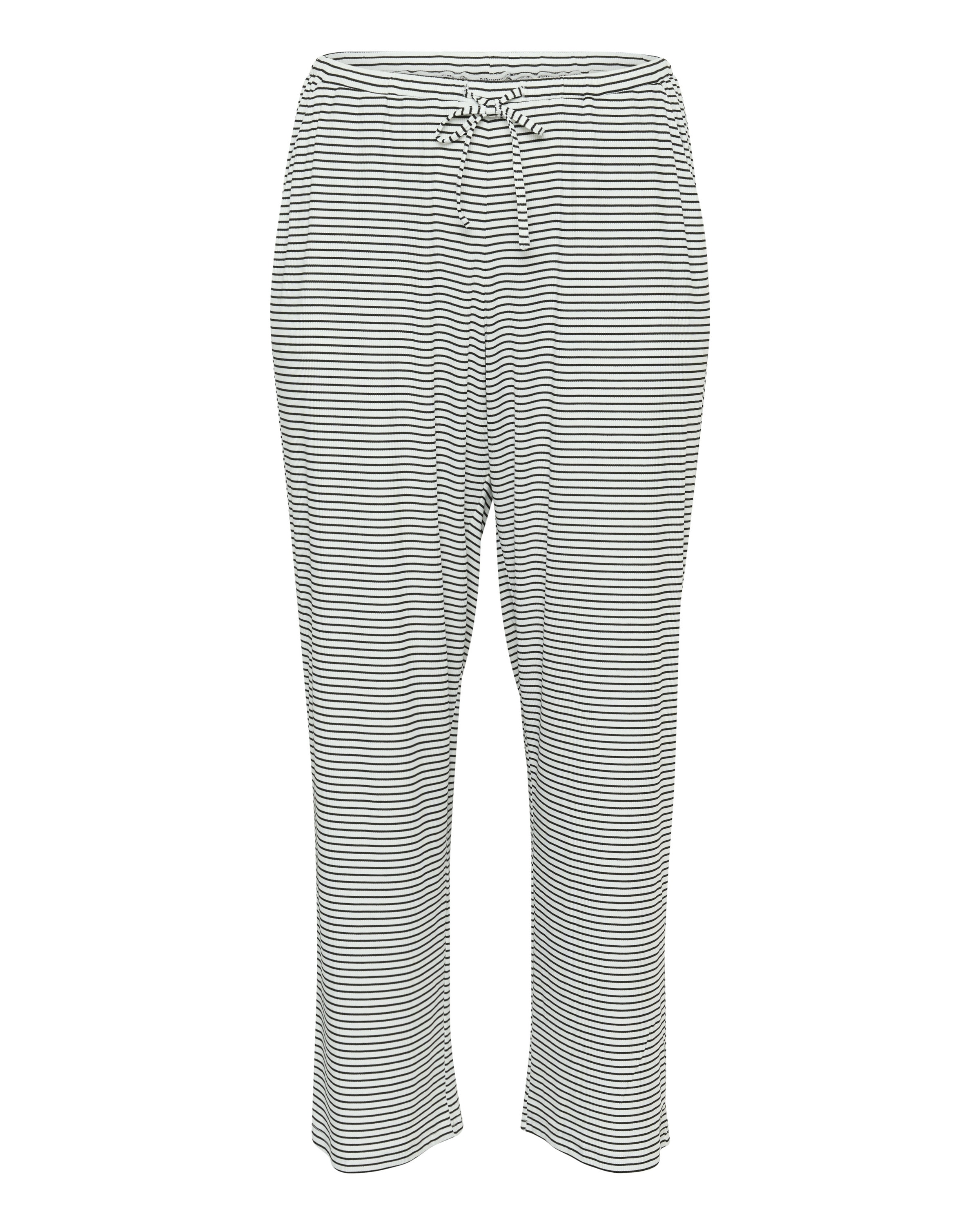 KAFFE CURVE - Loosefit Pantalón en blanco: frente
