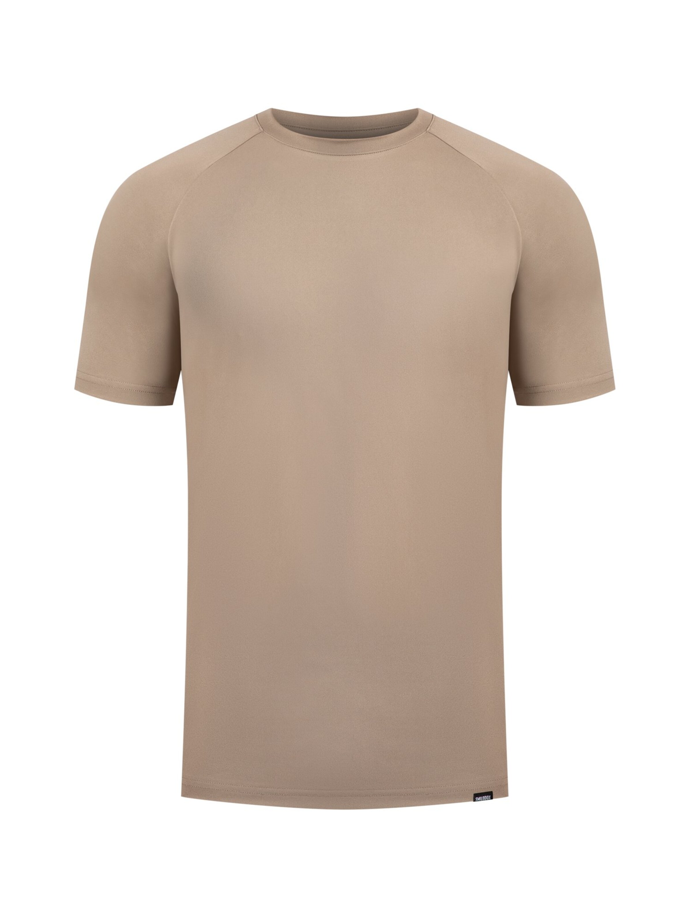 Smilodox T-Shirt Delian Casual Fit in Beige: Vorderseite