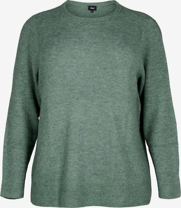 Pullover 'CAMAYA' di Zizzi in verde: frontale