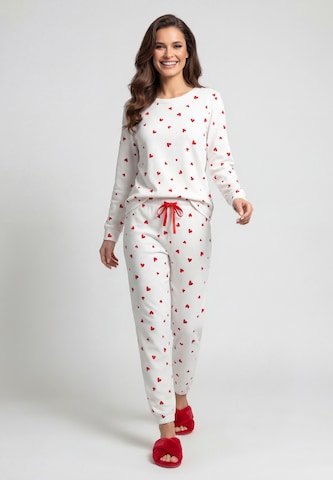 faina - Pijama en blanco: frente
