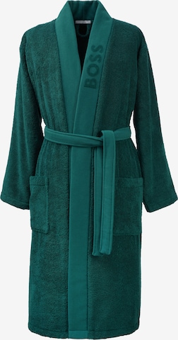 BOSS Home Long Bathrobe 'PLAIN' in Green: front