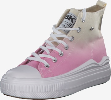 BRITISH KNIGHTS High-Top Sneakers 'Kaya Flow' in Pink: front