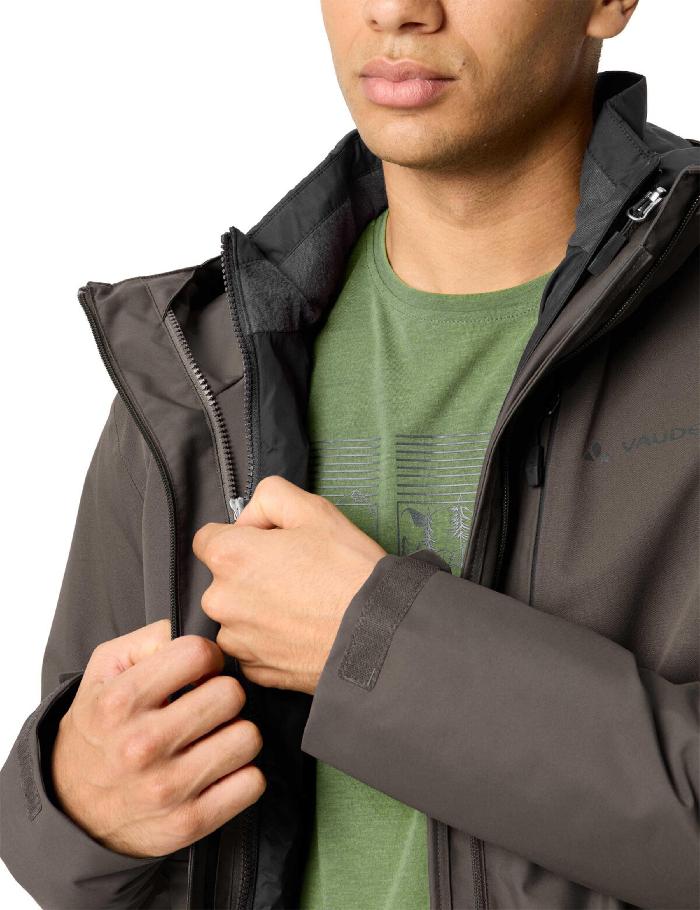 VAUDE Outdoorjacke 'Miskanti II' in Braun