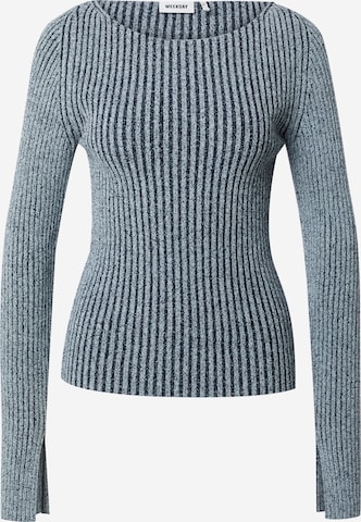 WEEKDAY - Pullover 'Lex' em azul: frente