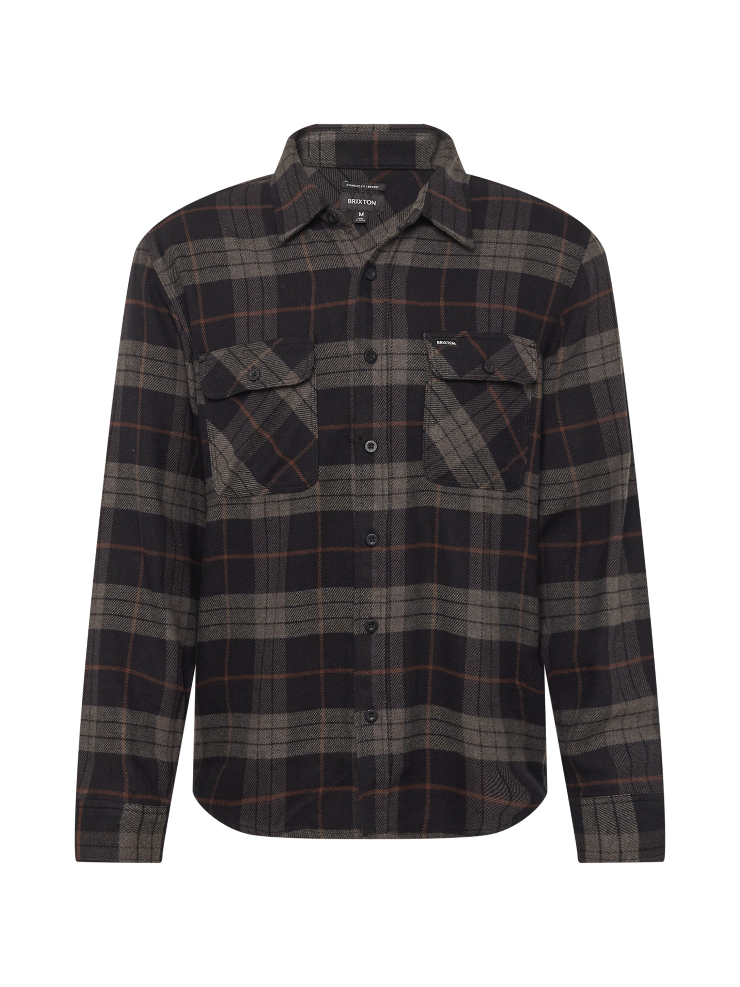 Coupe regular Chemise 'BOWERY' Brixton en noir : devant