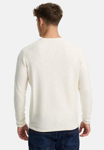 INDICODE JEANS Sweater ' Macedonio ' in White