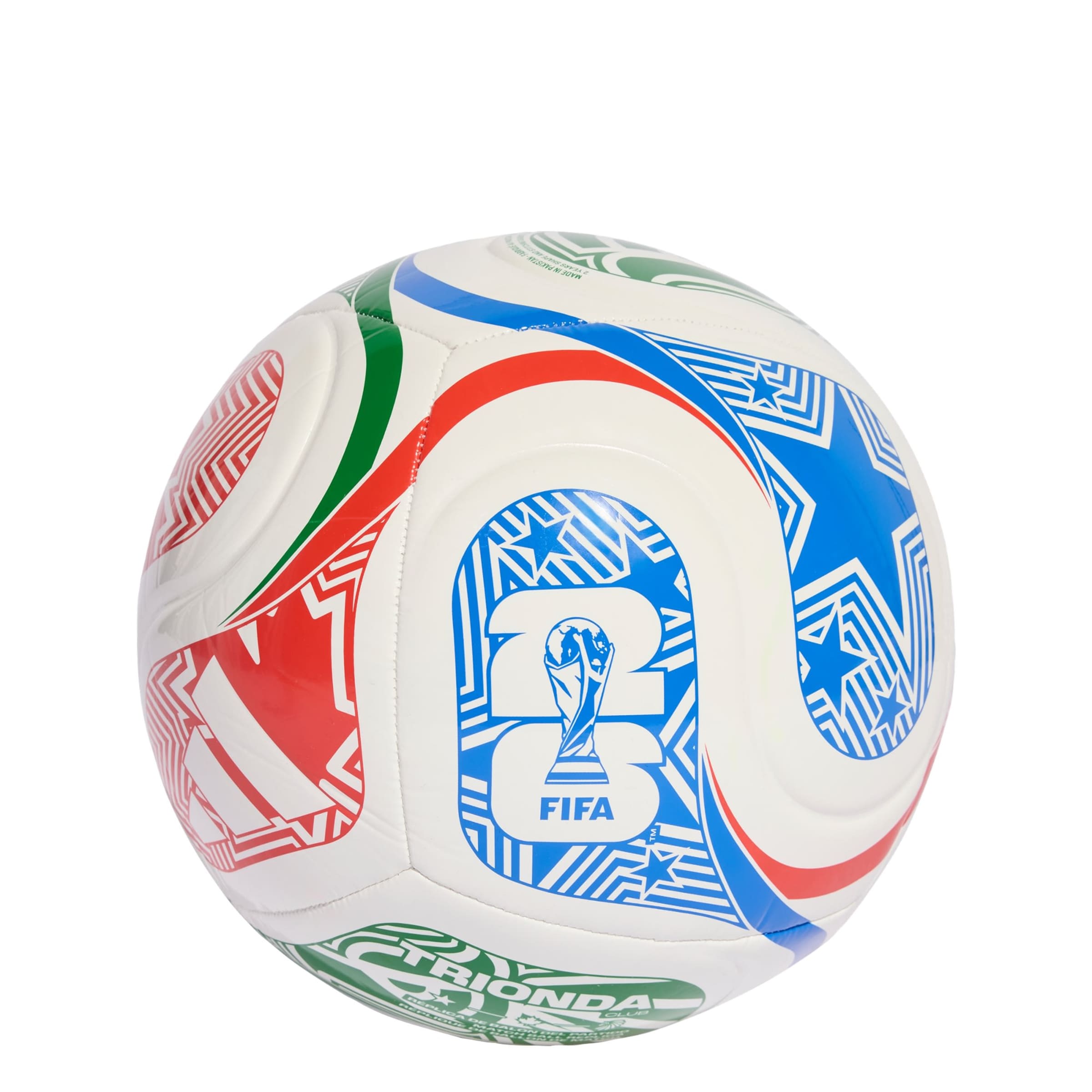 Pallone 'FIFA Fussball-Weltmeisterschaft™ Trionda Club' di ADIDAS PERFORMANCE in bianco: frontale