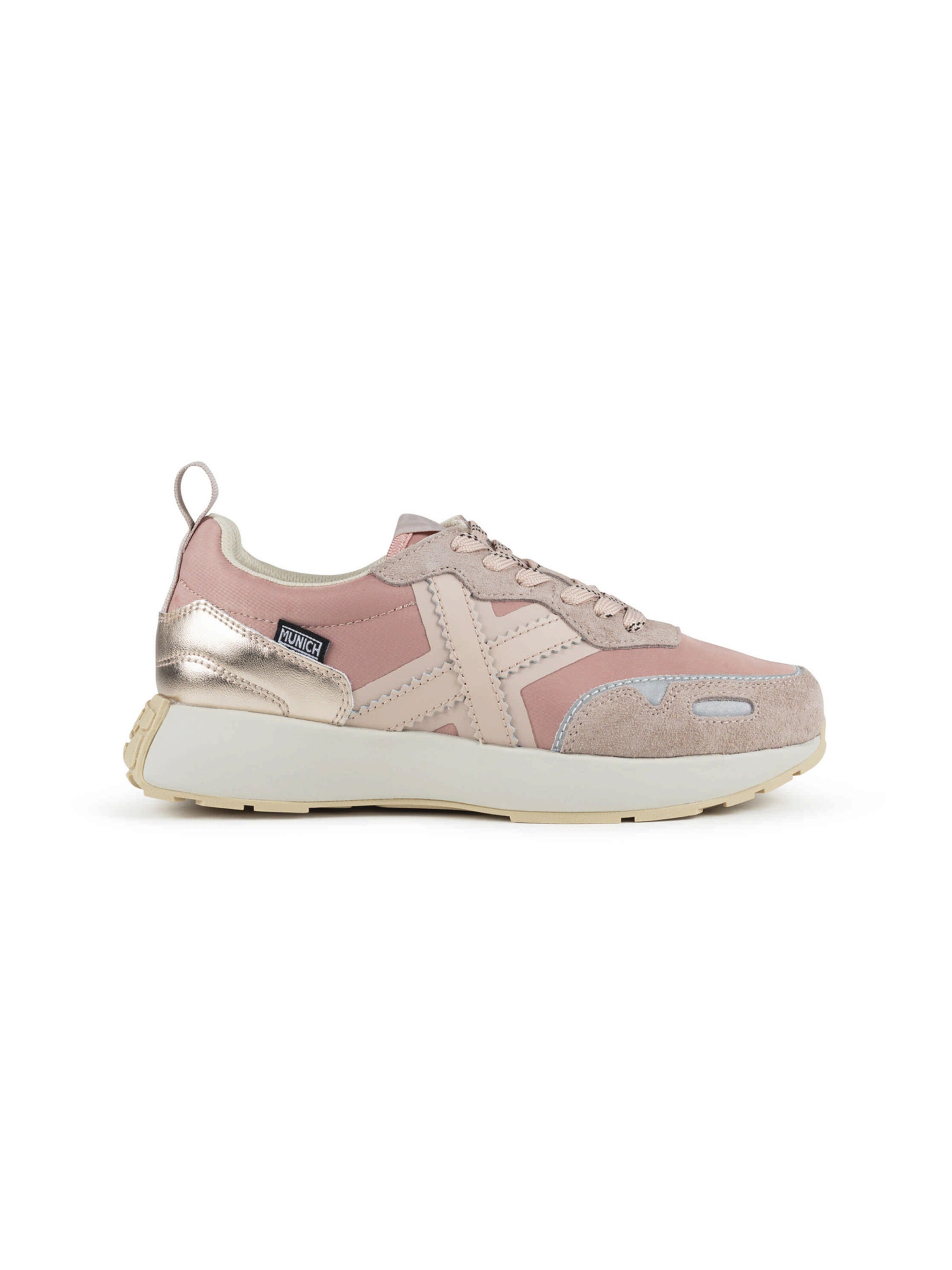 MUNICH Sneakers laag 'XEMINE' in Roze: zijkant