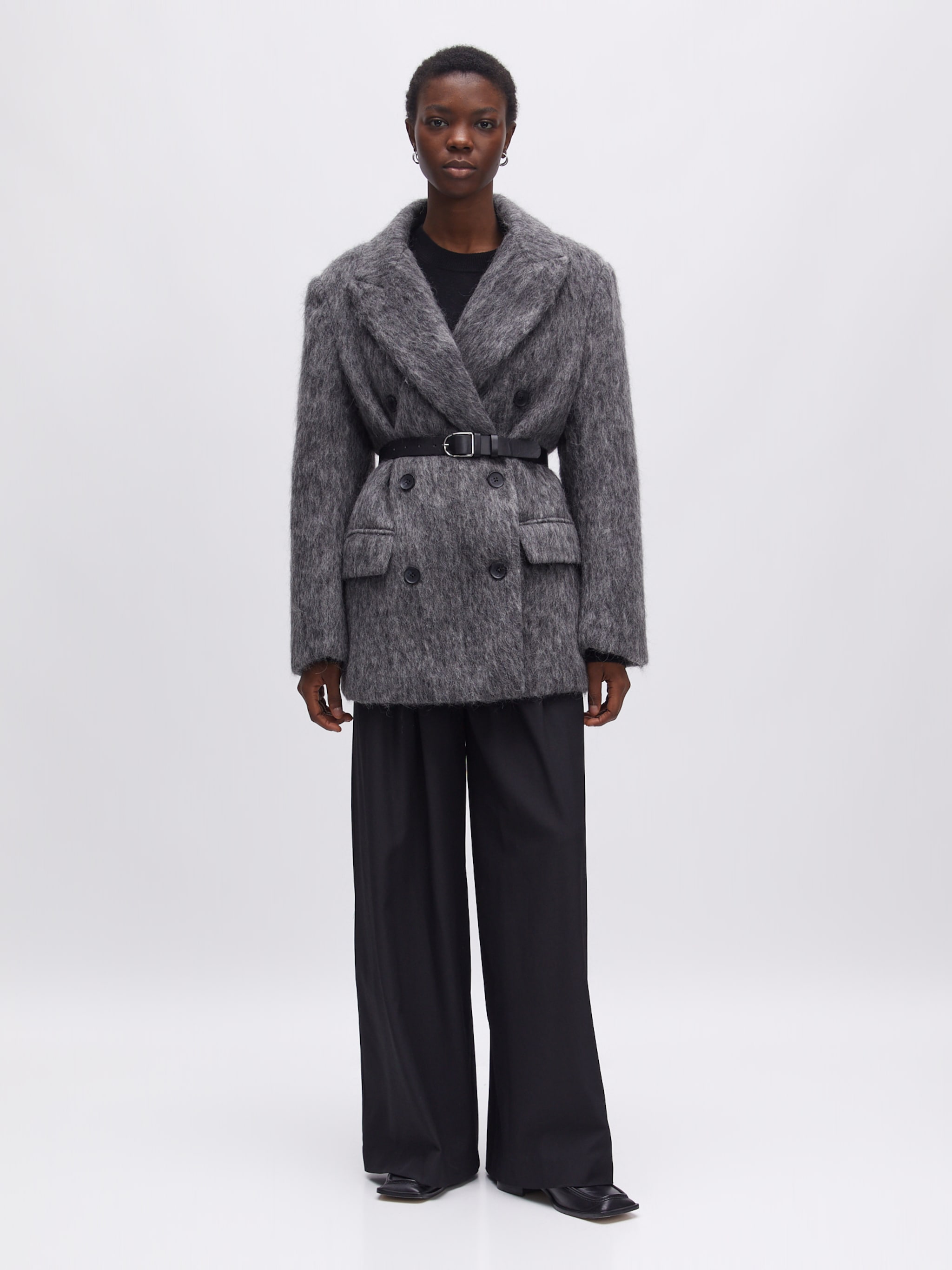 EDITED Produkte Oversize Blazer 'Teena' grau