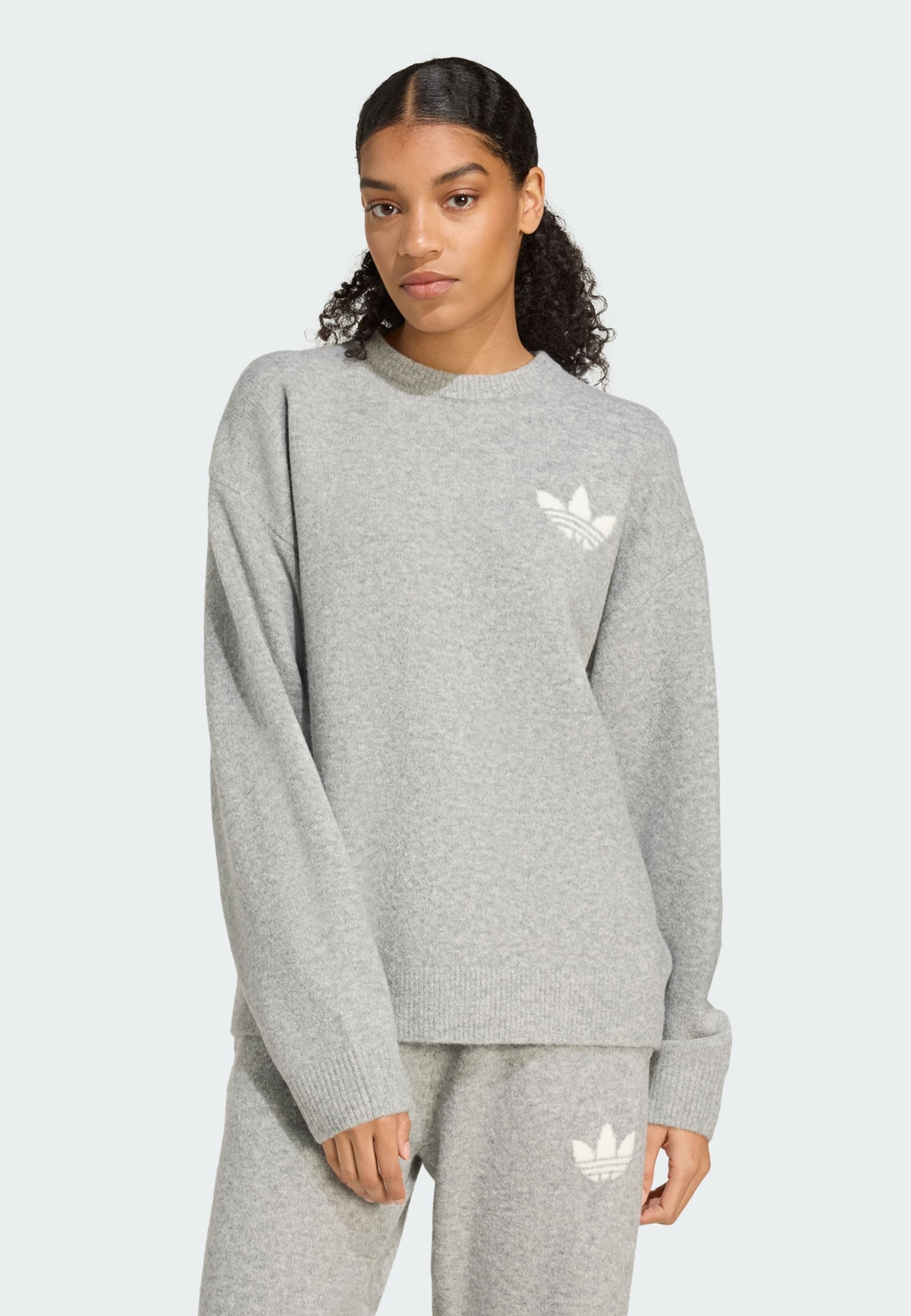 ADIDAS ORIGINALS Trui 'Athletic Dept' in Grijs | ABOUT YOU