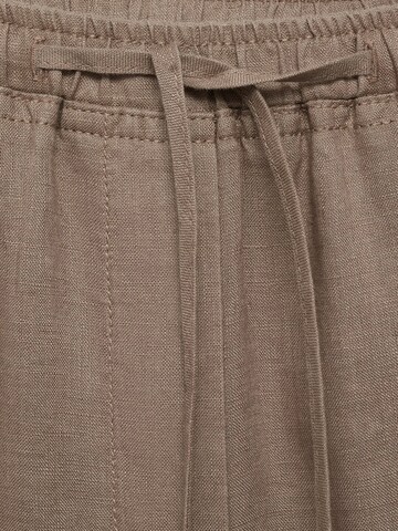 MANGO Loosefit Broek in Bruin