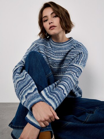 Pull-over ' ' Apricot en bleu