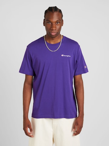 Champion Authentic Athletic Apparel Shirt in Lila: voorkant