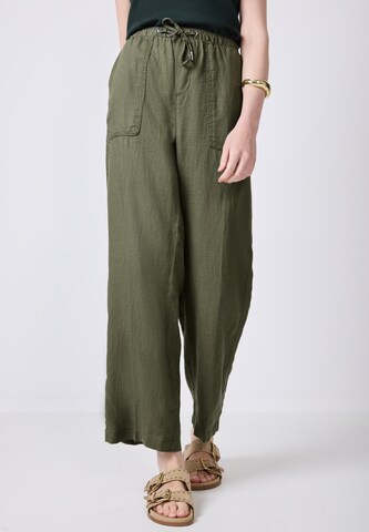 Street One Studio Loose fit Pants in Green: front