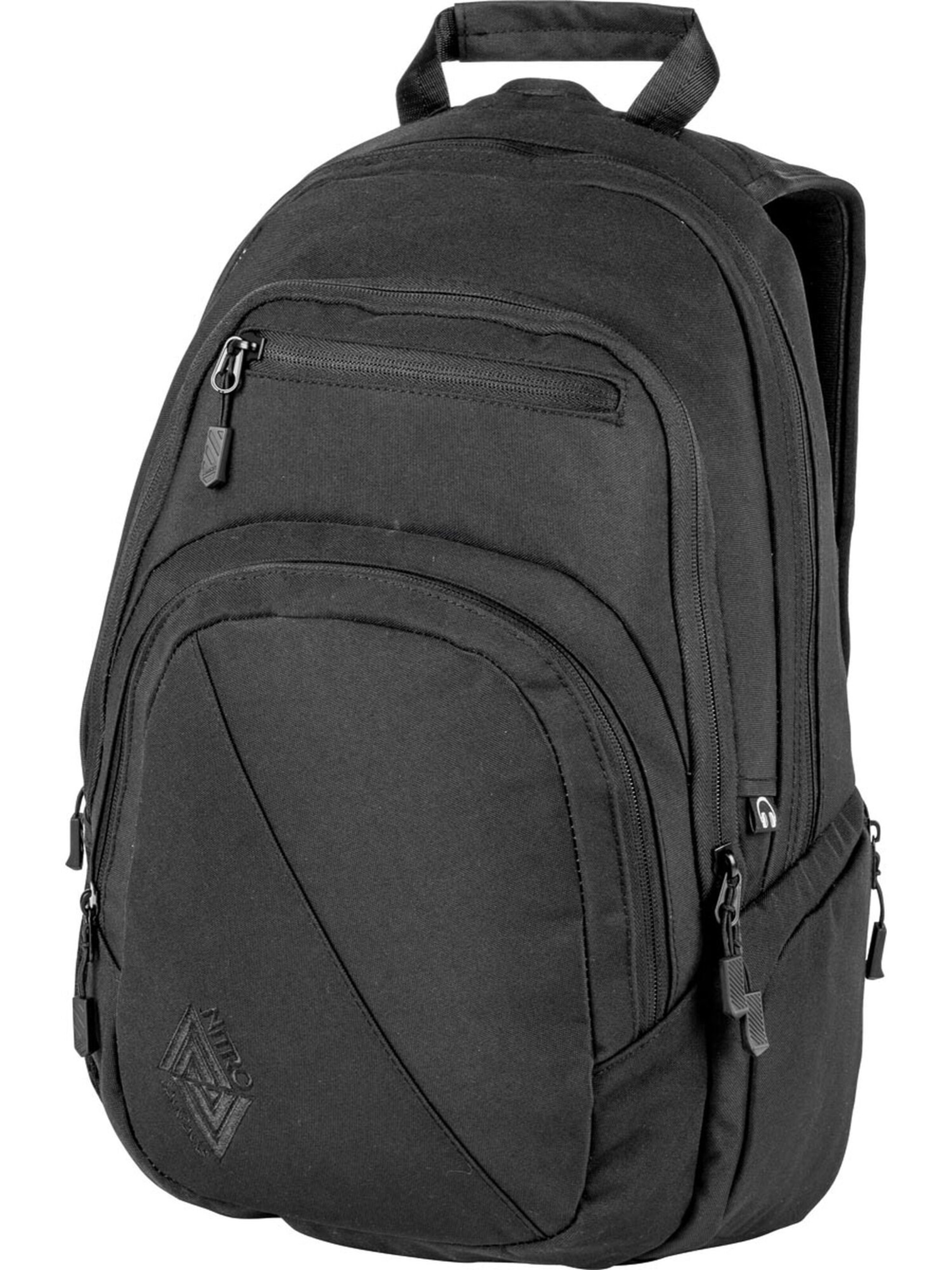 NitroBags Rucksack STASH 29 in Schwarz: Vorderseite