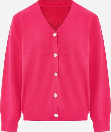 aleva Knit Cardigan in Pink: front