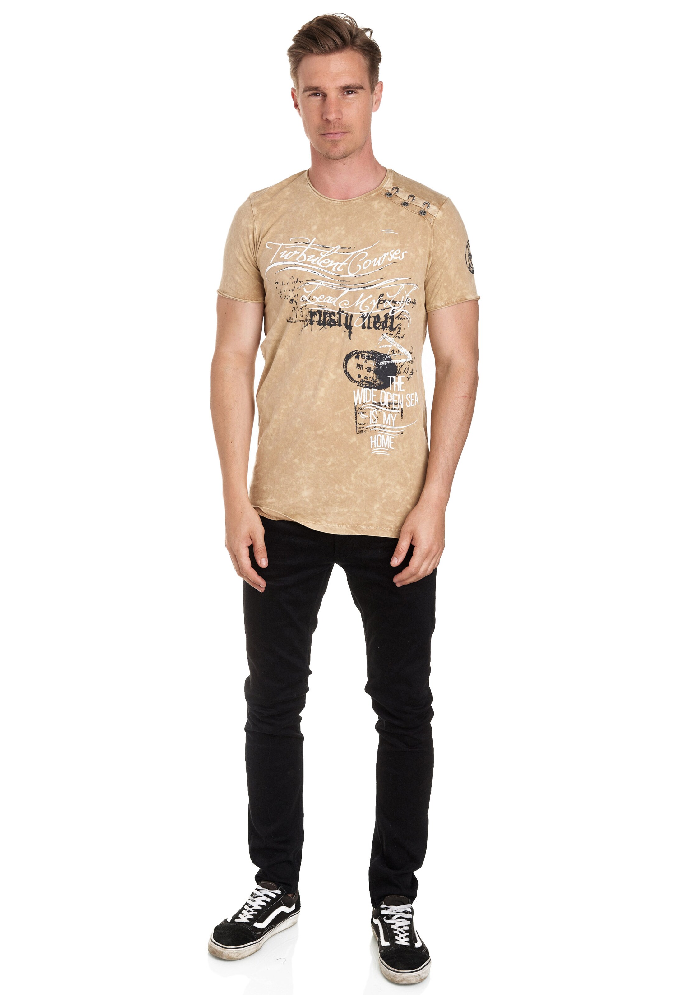Rusty Neal T-Shirt in Beige