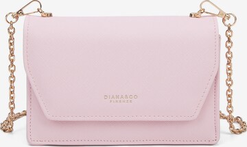 Borsa a tracolla 'Borsa a Tracolla Donna Diana&Co Poliestere Bottone Magnetico Tracolla Catena Rimovibile' di Diana&Co. in rosa: frontale