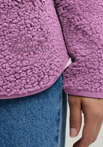 JACK WOLFSKIN Athletic fleece jacket in Purple