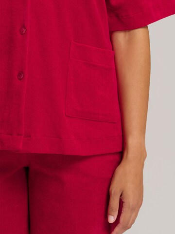 Hanro Shirt ' Sleep & Lounge ' in Rood