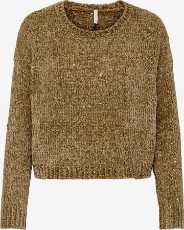 ONLY Sweater 'Nella' in Brown: front