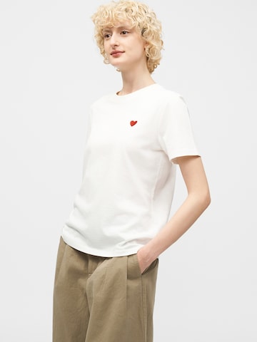 PIECES Tričko 'PCMila' - Biela