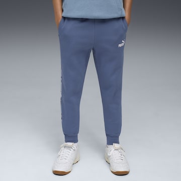 PUMA Tapered Trousers 'Essentials' in Blue: front