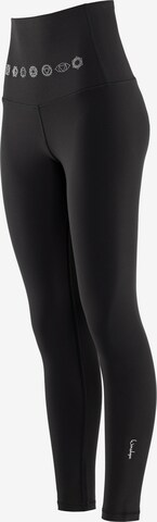 Winshape Skinny Sporthose 'HWL112C' in Schwarz