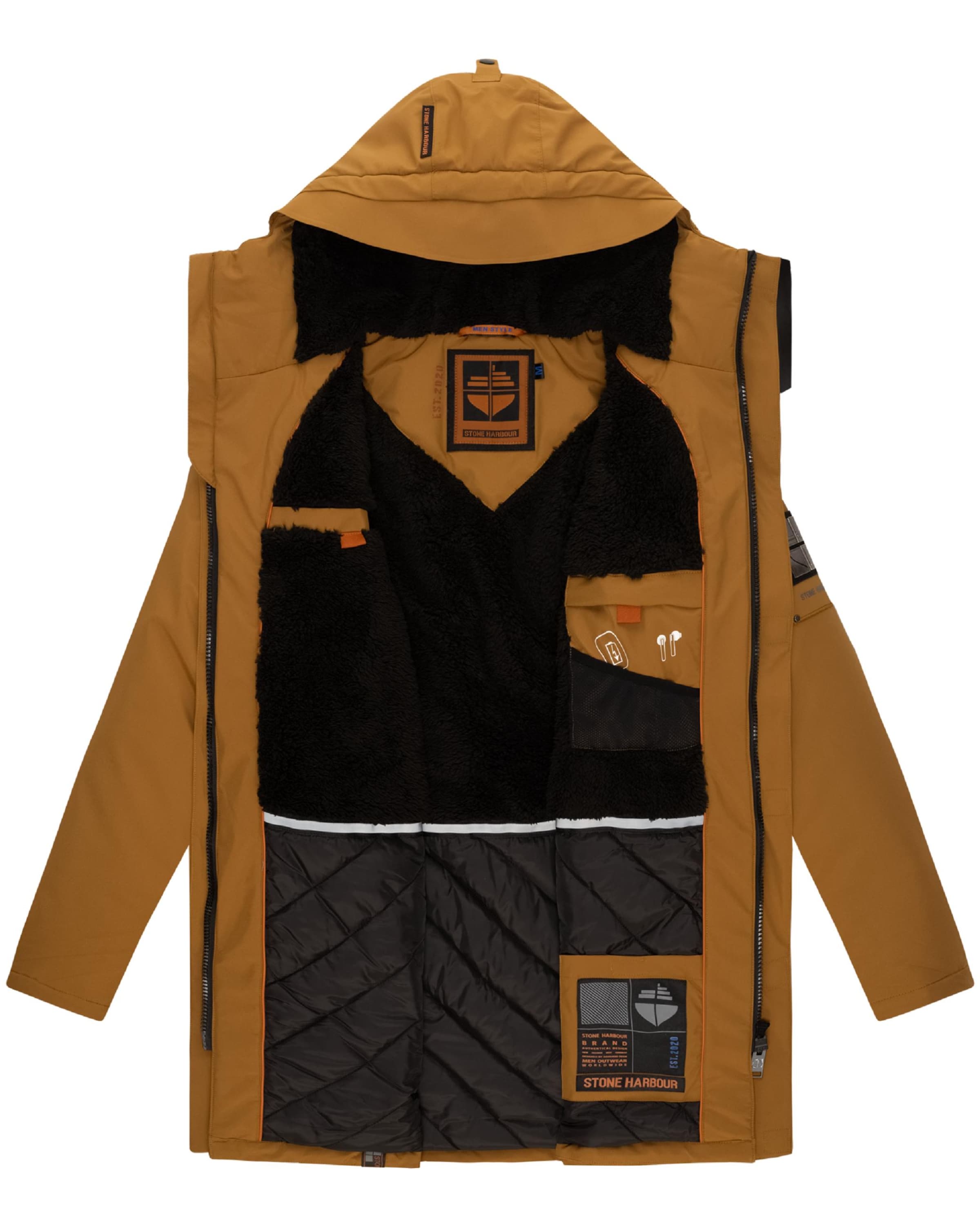 STONE HARBOUR Zimná parka 'Ragaan' - Hnedá