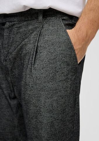 s.Oliver Tapered Bandplooibroek 'Detroit' in Grijs