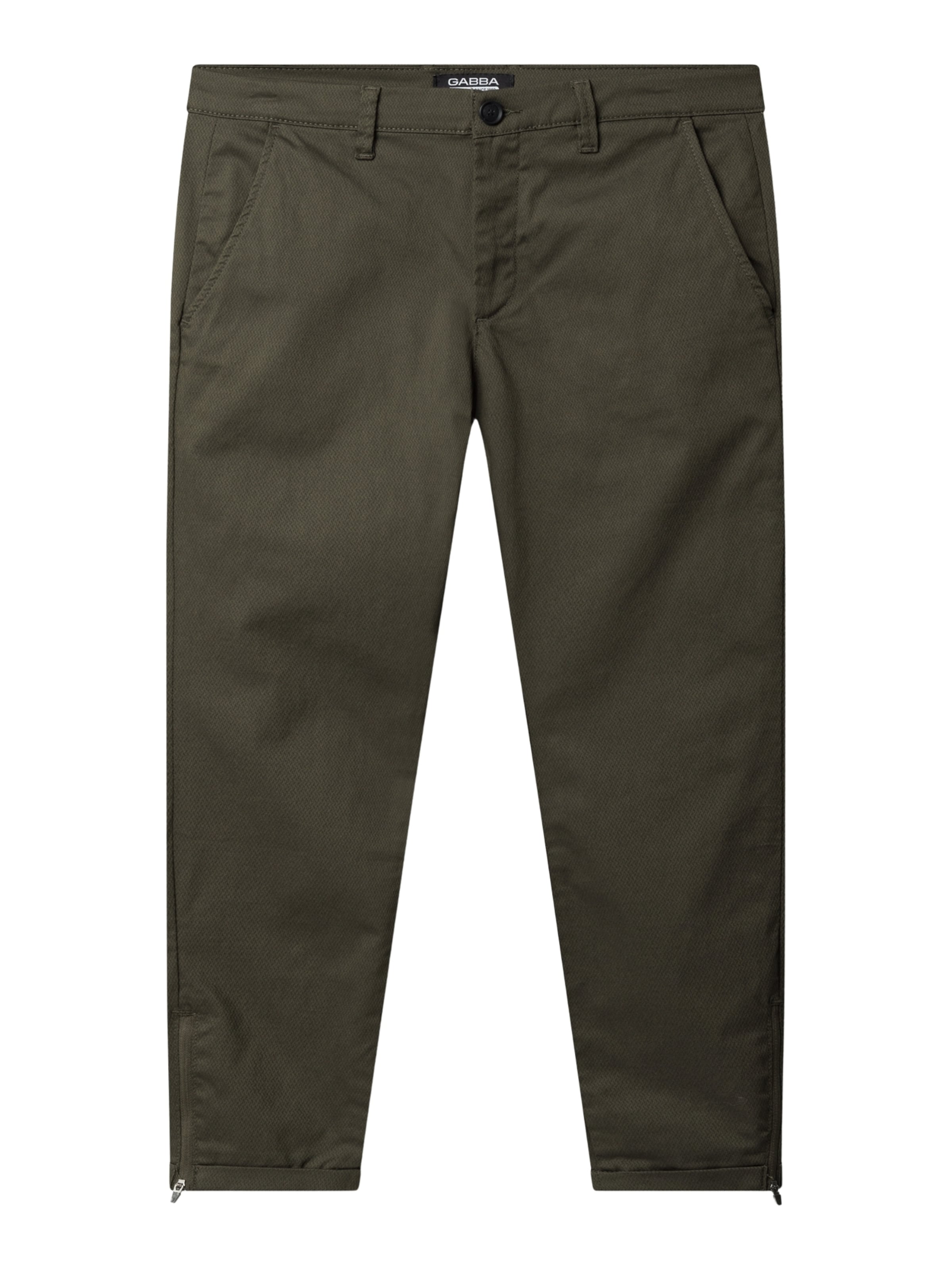 Pantaloni chino 'Pisa K3280 Dale' di GABBA in verde: frontale