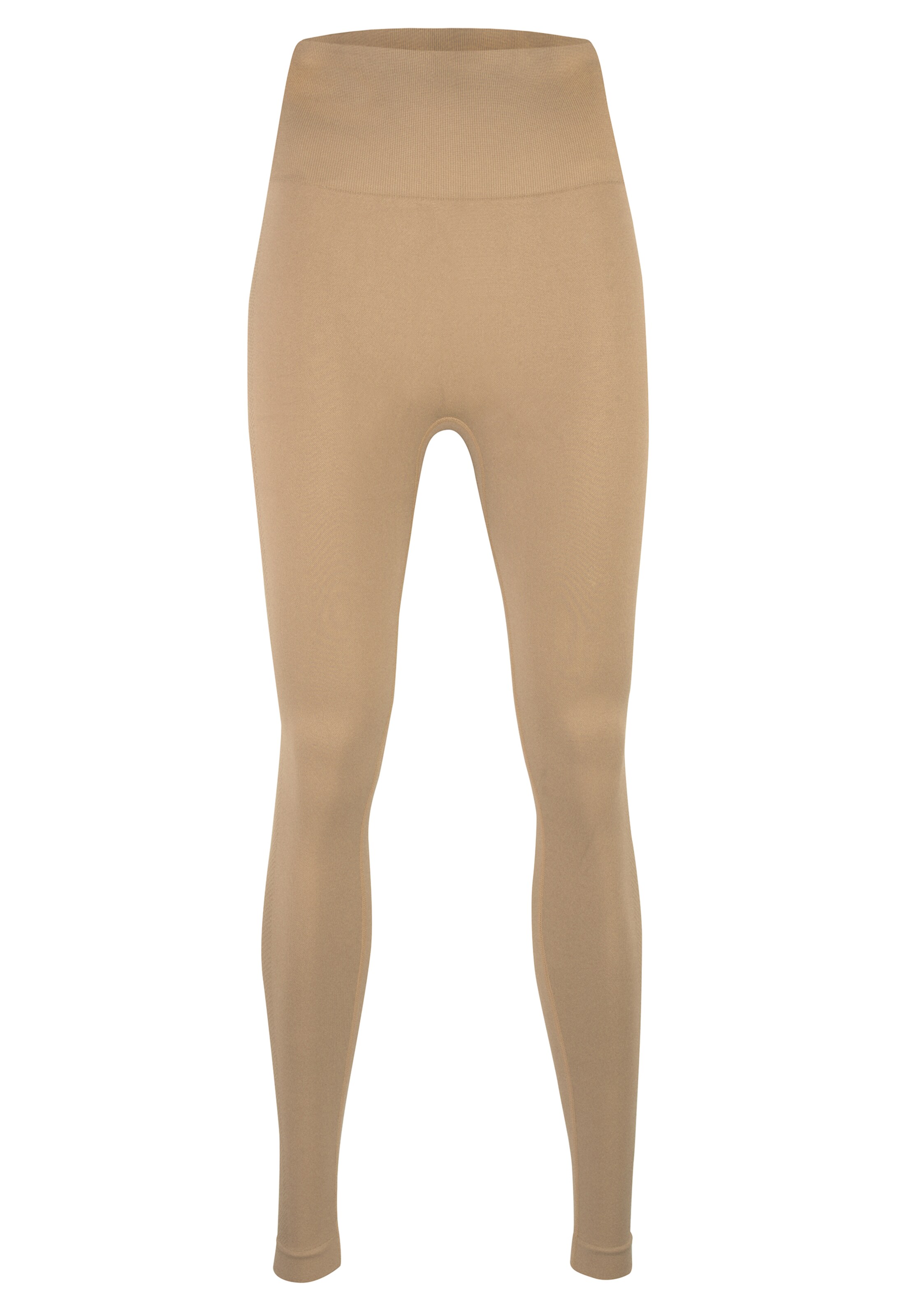 BeShaped Skinny Sports trousers 'Aan de slag!' in Beige: front