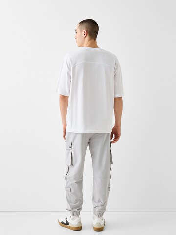 Bershka Tapered Hose in Grau