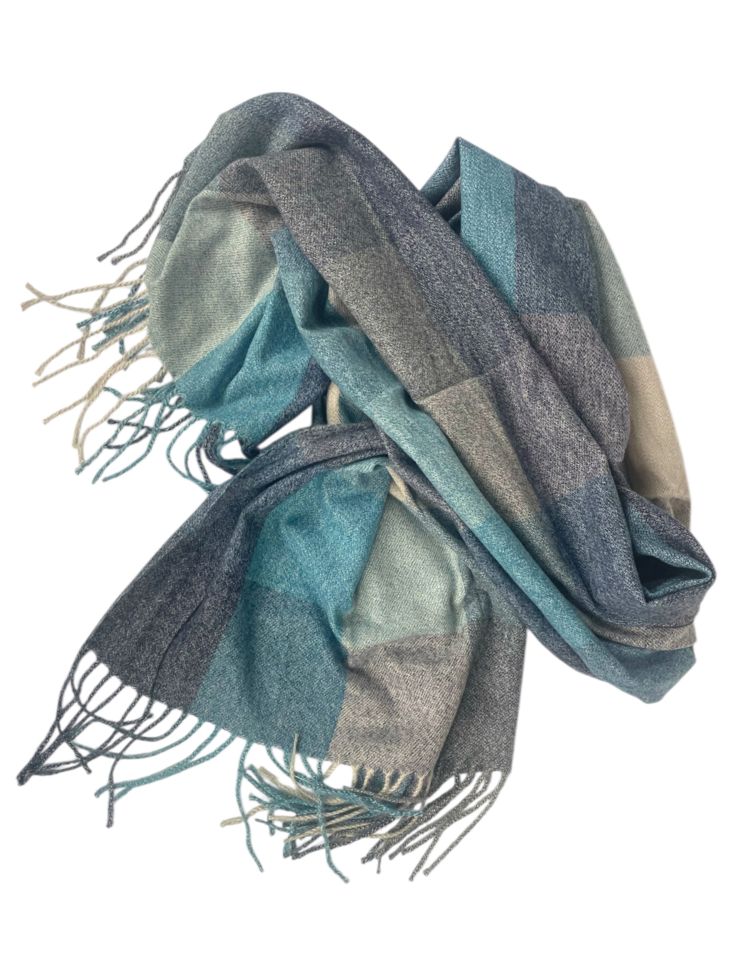 Kumixi Oversized Scarf in Blue