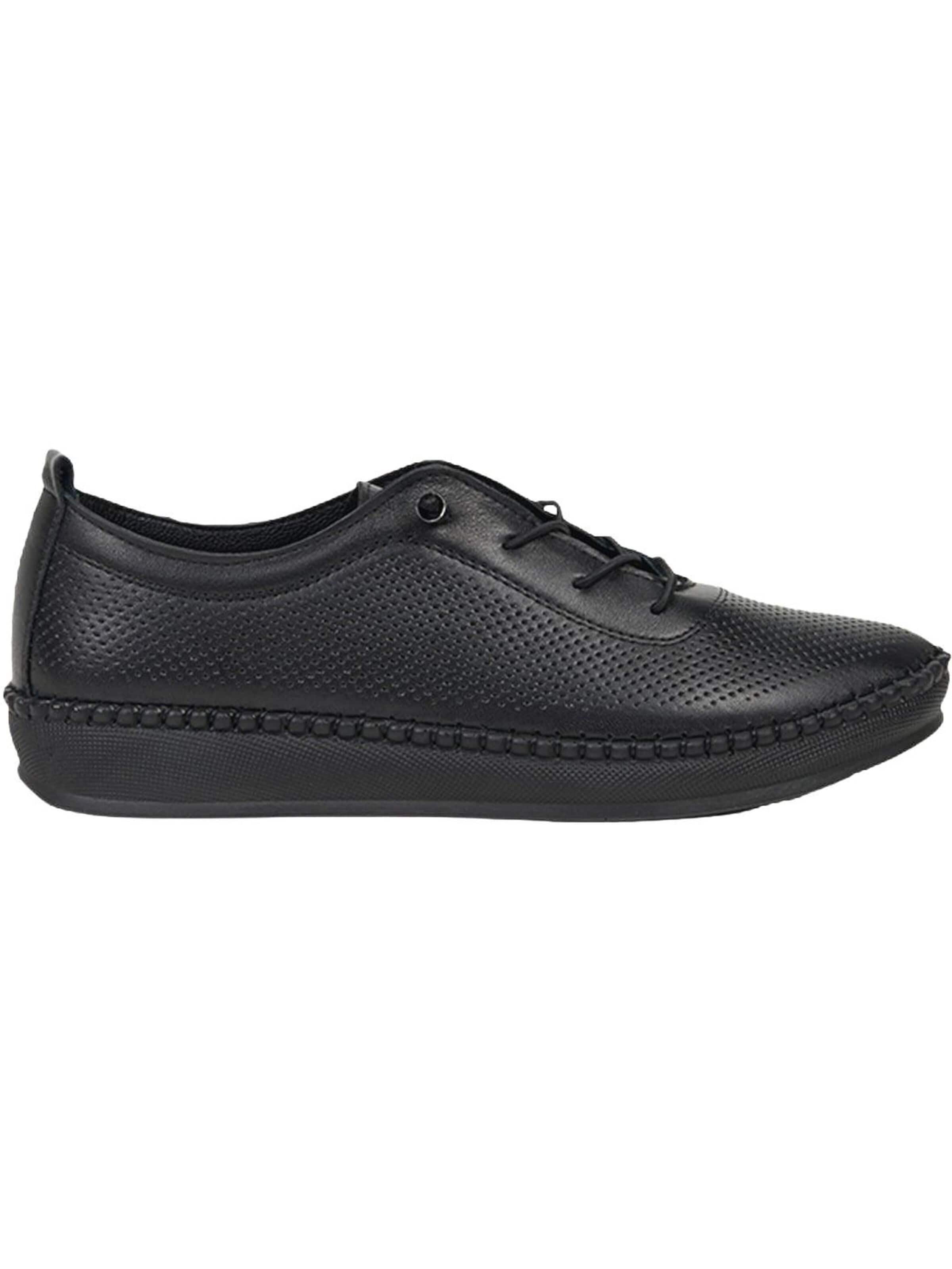 Baskets basses 'Trainer' Desa en noir : devant