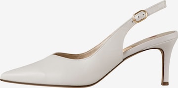 Högl Slingback Pumps 'BOULEVARD' in White: front